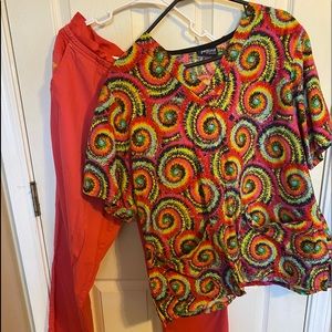 Women’s Tafford scrub top and Med Couture pants